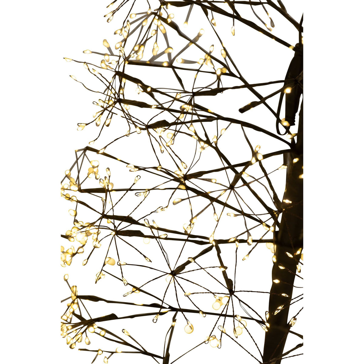 Kerstboom Led Warm Witte Lichten Ijzer Zwart Large H180cm van J-Line, zwarte kerstboom van ijzer, met de decoratie in beeld