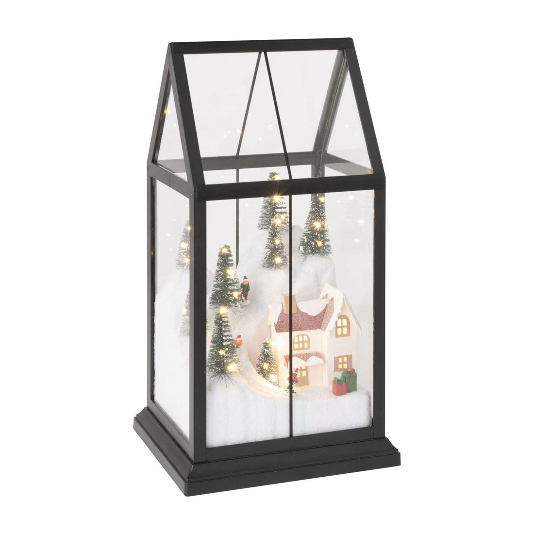 Villaggio di Natale in vetro LED multicolore Small J-Line