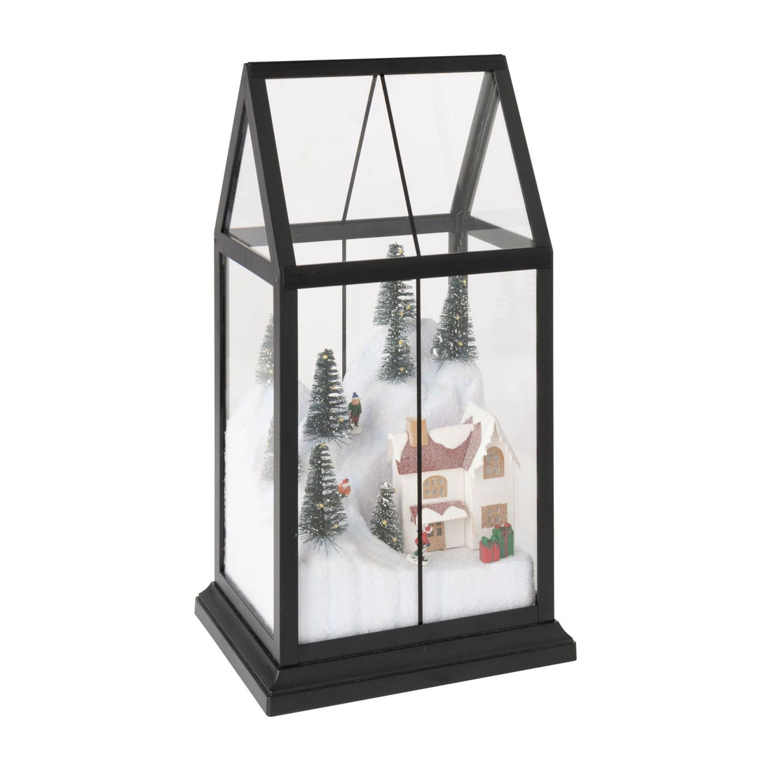 Villaggio di Natale in vetro LED multicolore Small J-Line
