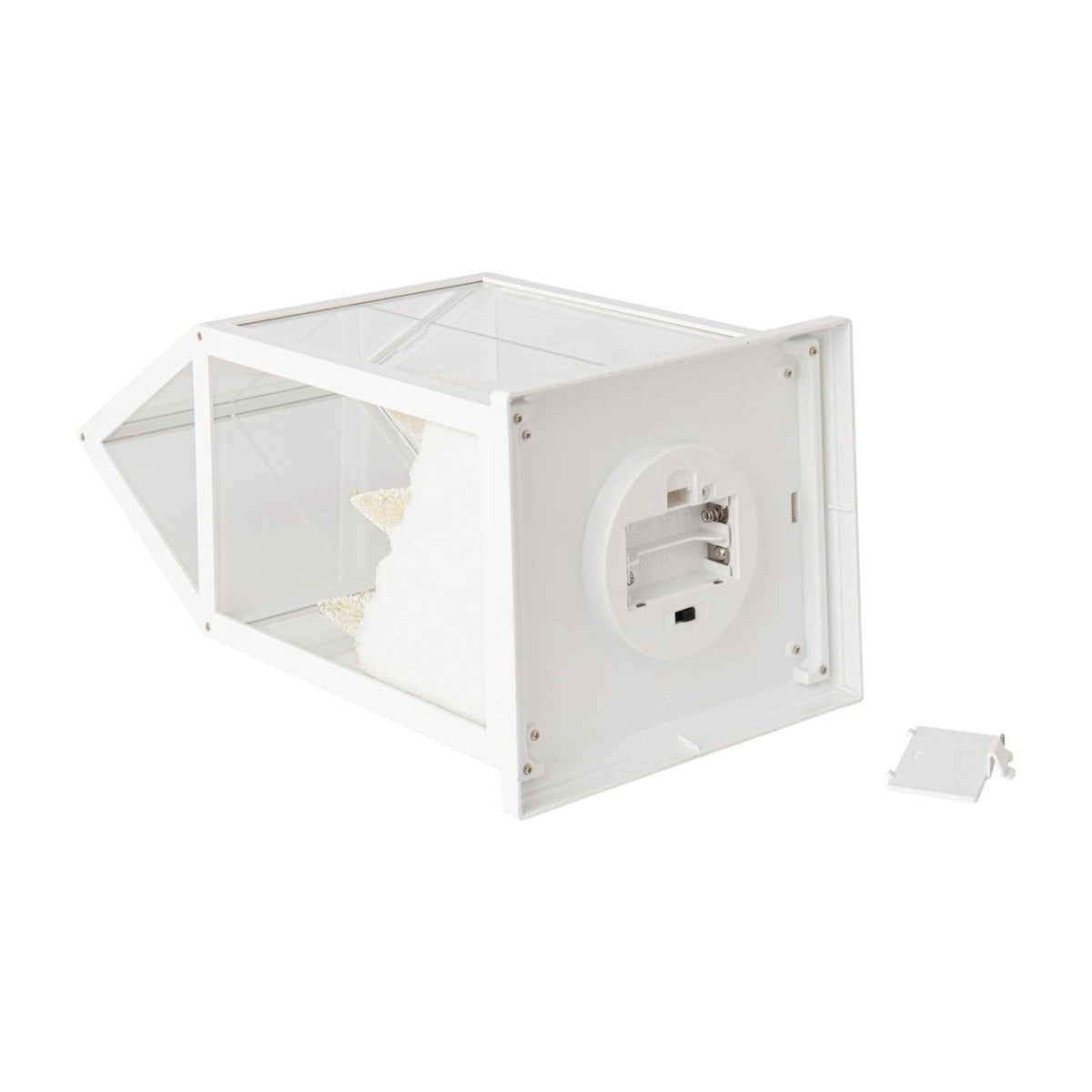 Villaggio di Natale Vetro LED Bianco/Oro Piccolo J-Line