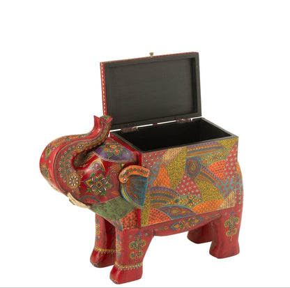 Valigia Elefante Delhi Legno di Mango Mix J-Line