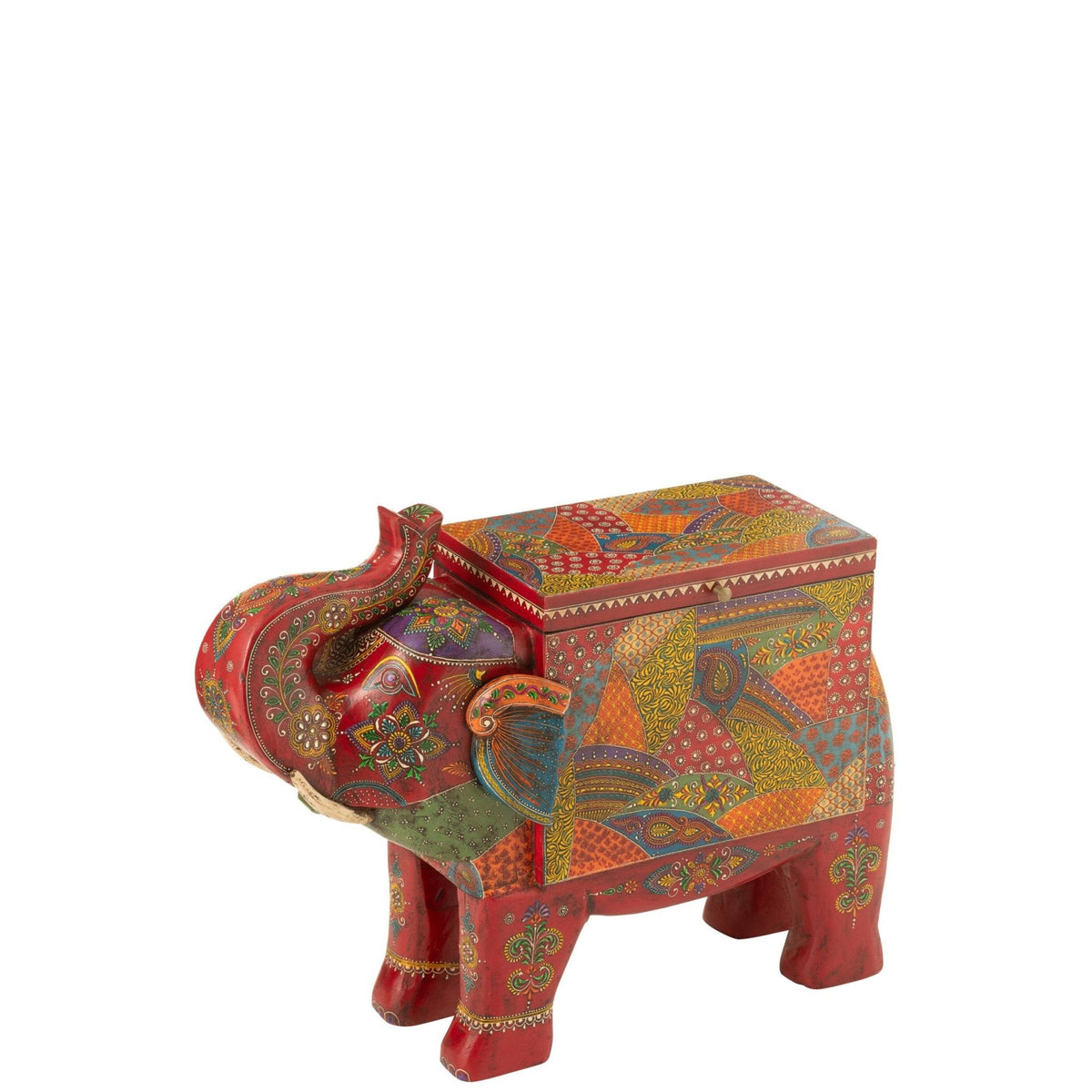 Valigia Elefante Delhi Legno di Mango Mix J-Line