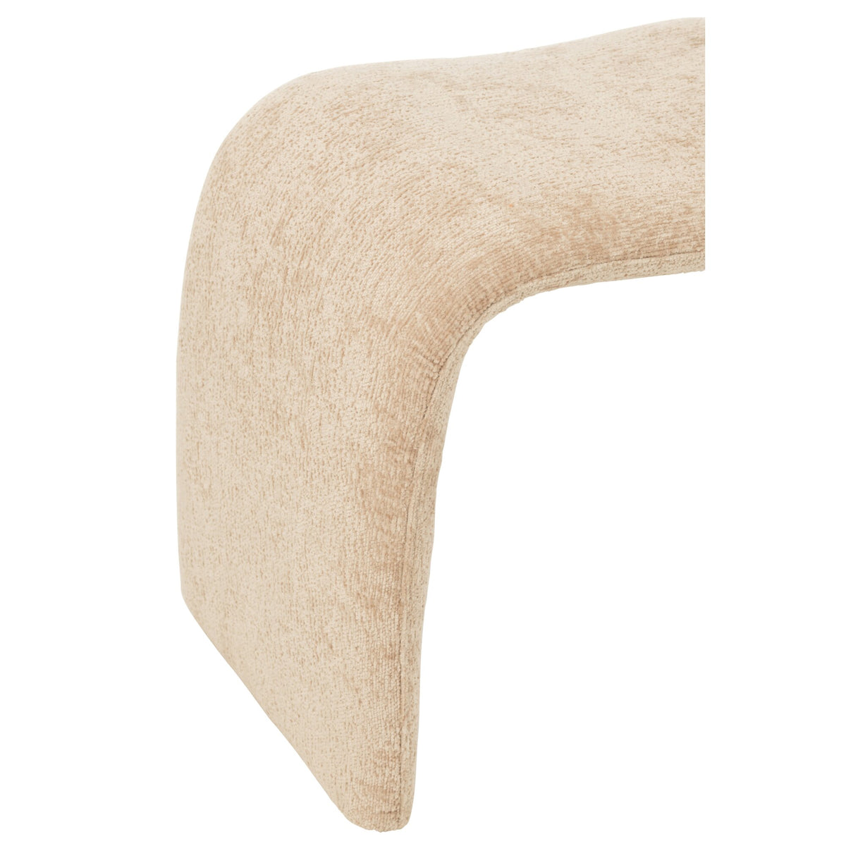 Sgabello N Shape Tessuto Beige J-Line