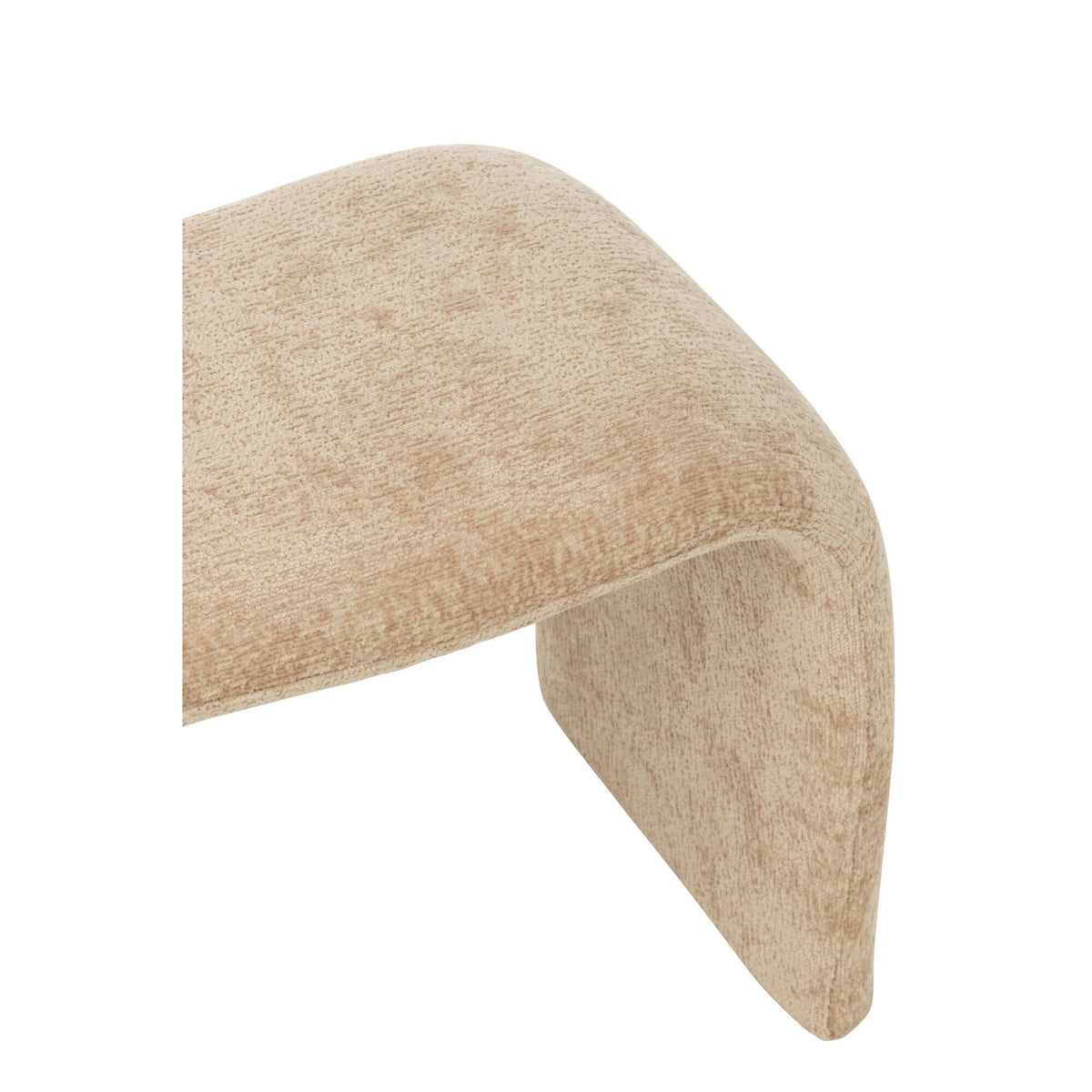Sgabello N Shape Tessuto Beige J-Line