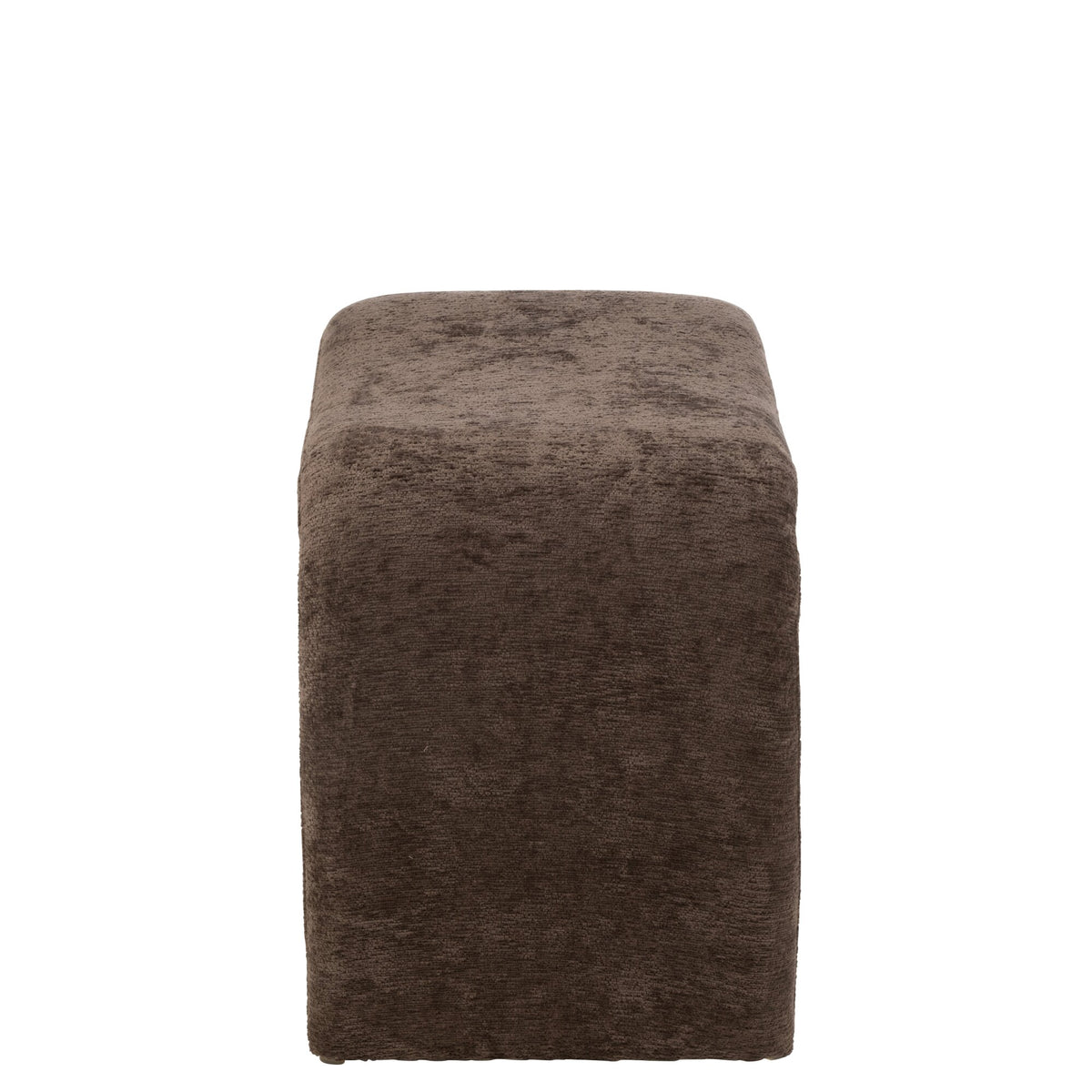 Sgabello N Shape Tessuto Marrone Scuro J-Line