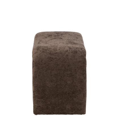 Sgabello N Shape Tessuto Marrone Scuro J-Line