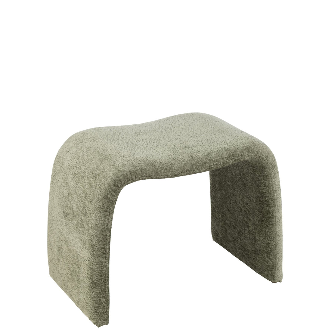 Sgabello N Shape Tessuto Verde Menta J-Line