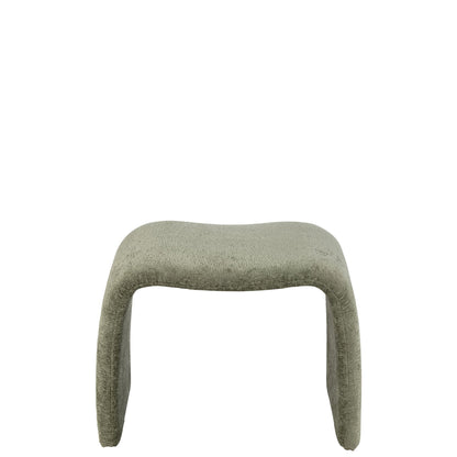 Sgabello N Shape Tessuto Verde Menta J-Line