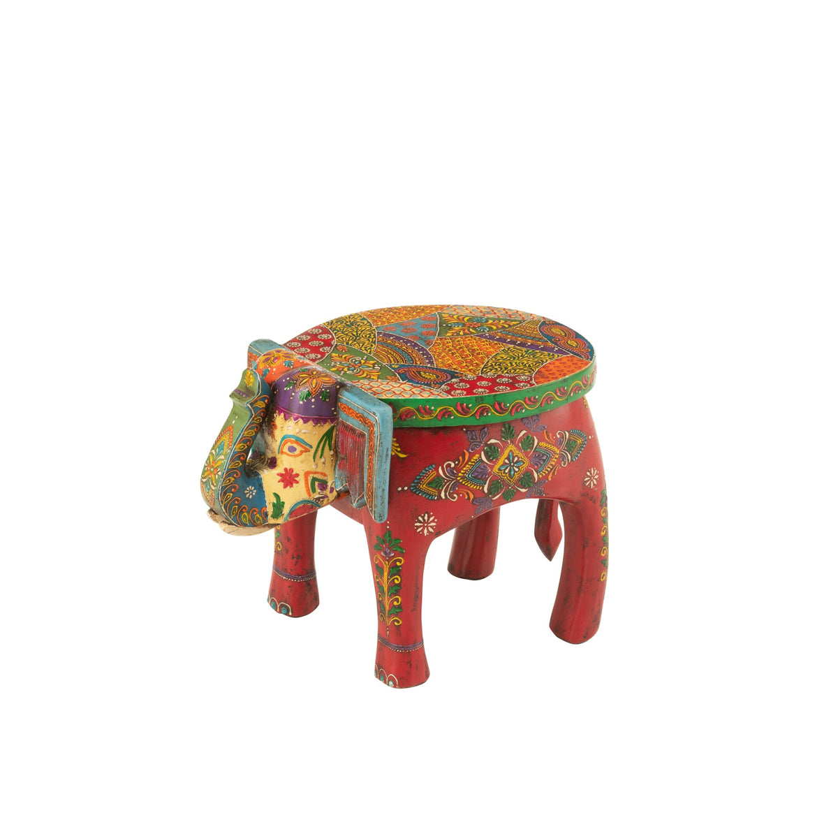 Sgabello Elefante Delhi Legno di Mango Mix J-Line