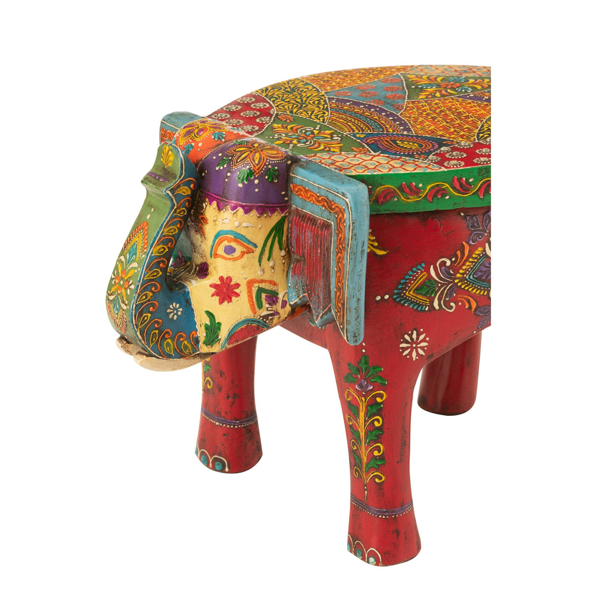 Sgabello Elefante Delhi Legno di Mango Mix J-Line
