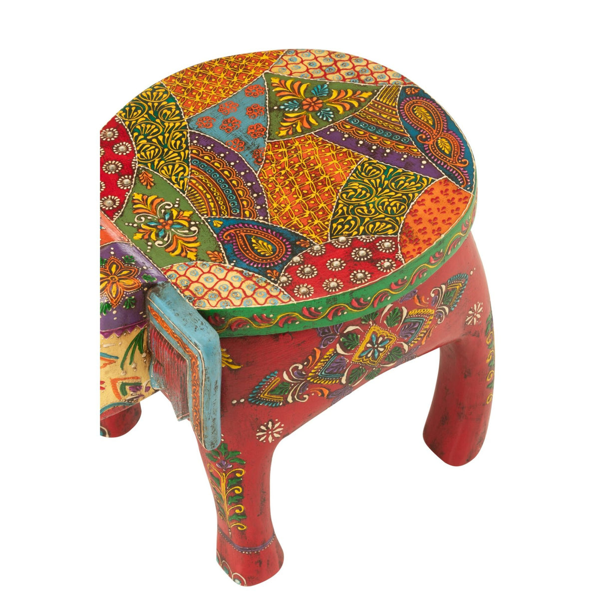 Sgabello Elefante Delhi Legno di Mango Mix J-Line