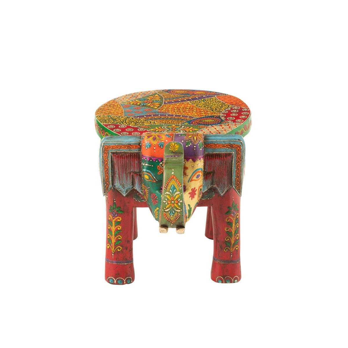 Sgabello Elefante Delhi Legno di Mango Mix J-Line