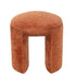 Kruk Rond Textiel Oranje Roest - Kruk - J-Line - livinglovely.nl