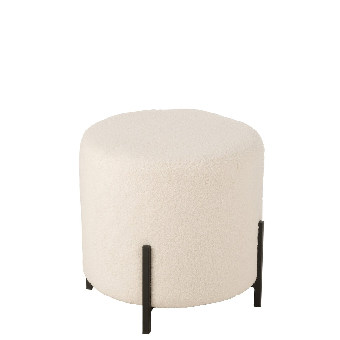 Sgabello Pecora Tessuto/Spugna Bianco J-Line