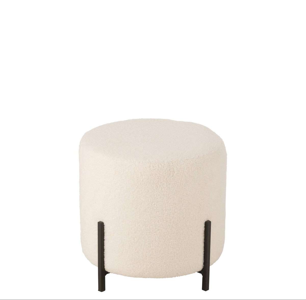 Sgabello Pecora Tessuto/Spugna Bianco J-Line