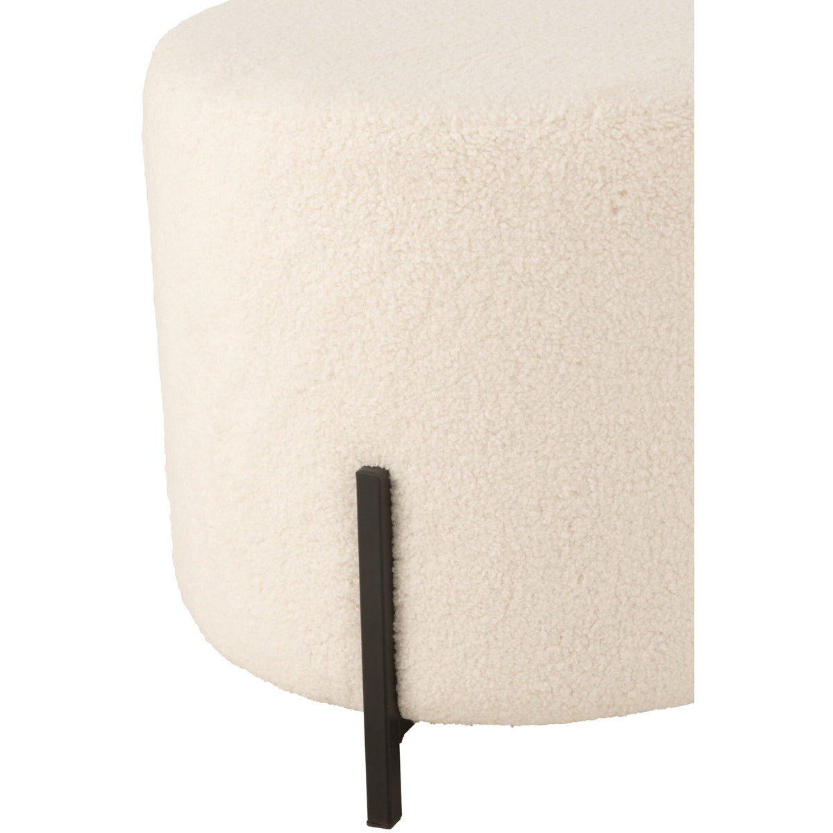 Sgabello Pecora Tessuto/Spugna Bianco J-Line