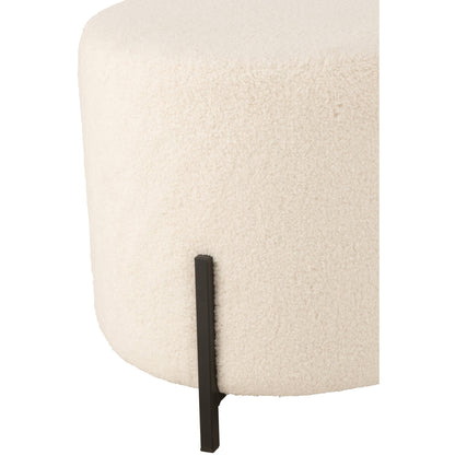 Sgabello Pecora Tessuto/Spugna Bianco J-Line