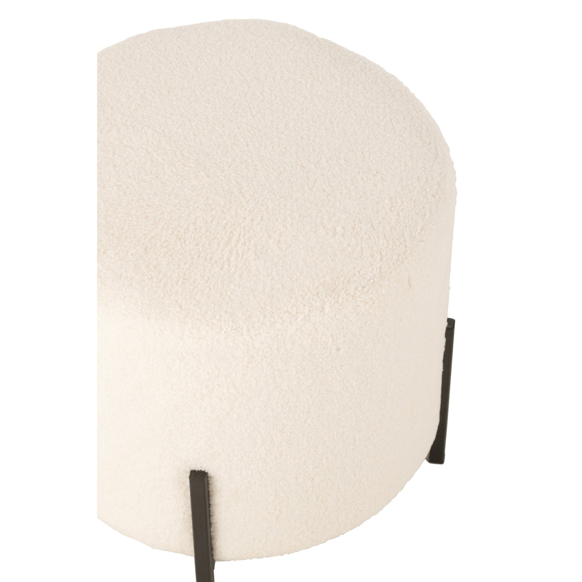 Sgabello Pecora Tessuto/Spugna Bianco J-Line