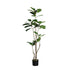 Kunst ficus van PTMD, 160 cm hoog met slanke stammen