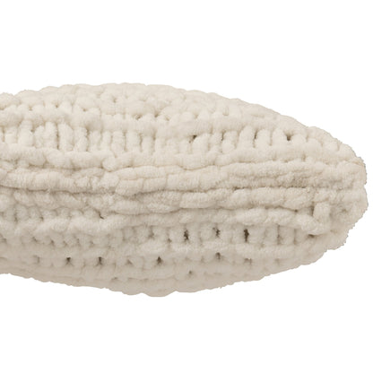 Cuscino in ciniglia di poliestere bianco J-Line