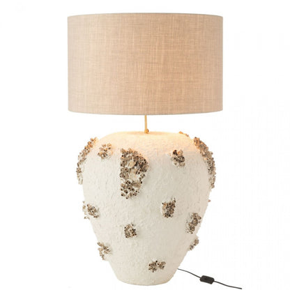 Lamp + Kap Jilly Terracotta Wit/Bruin