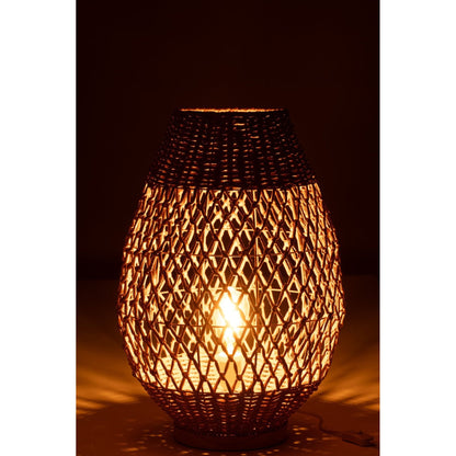 Lamp Metaal Getwist Donker Naturel Large