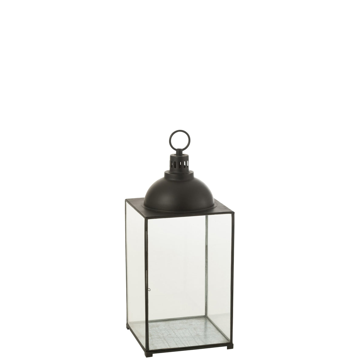 Lampada a sospensione Hagrid Vetro/Ferro Nero L36cm x P36cm x A85cm J-Line