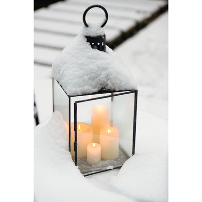 Lampada a sospensione Hagrid Vetro/Ferro Nero L36cm x P36cm x A85cm J-Line