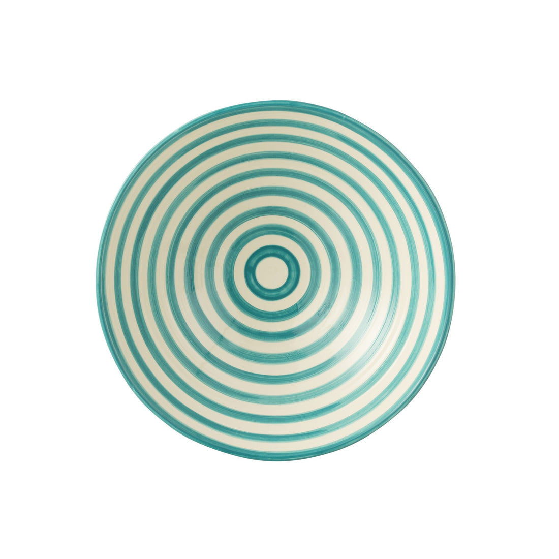 Lebrillo Piatto Granada Righe Aqua/Bianco J-Line