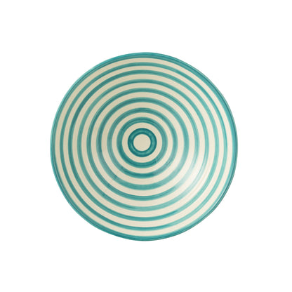 Lebrillo Piatto Granada Righe Aqua/Bianco J-Line