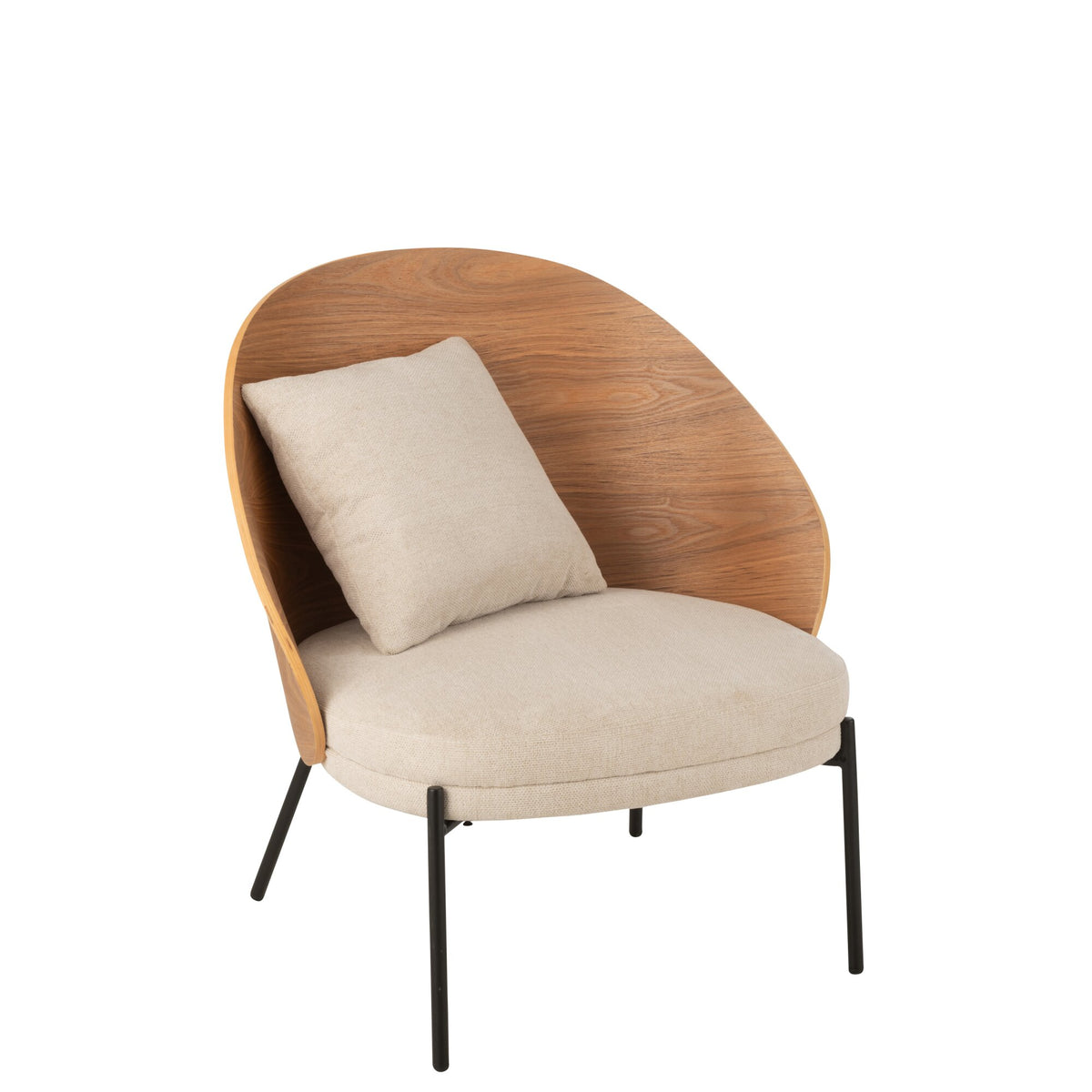 Poltrona relax Lone Multiplex/Metallo Naturale/Beige J-Line
