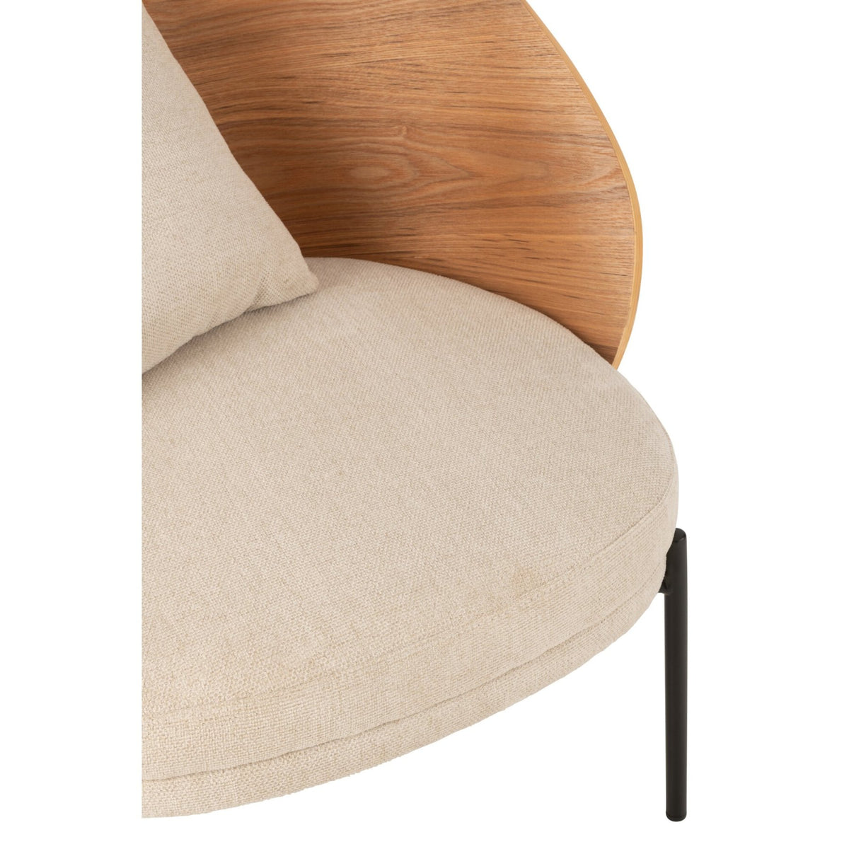 Poltrona relax Lone Multiplex/Metallo Naturale/Beige J-Line