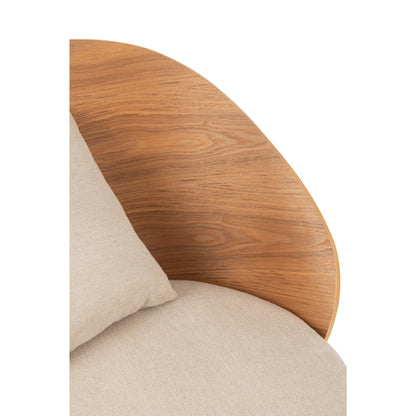 Poltrona relax Lone Multiplex/Metallo Naturale/Beige J-Line
