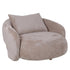 Lune Loveseat Aphrodite Crème van PTMD, zijaanzicht van de loveseat