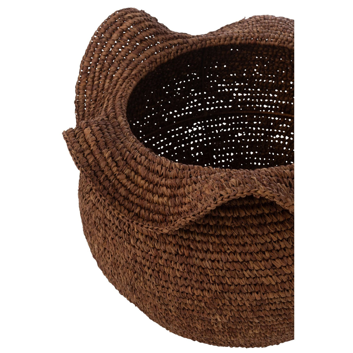 Cestino in sisal marrone scuro J-Line