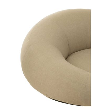 Materasso a ciambella in polietilene beige J-Line