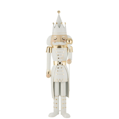 Schiaccianoci Metallo Oro/Bianco Large H166cm J-Line