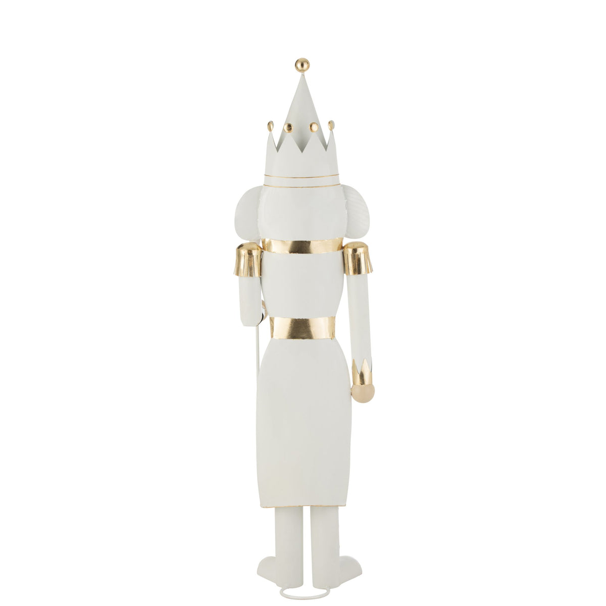 Schiaccianoci Metallo Oro/Bianco Large H166cm J-Line