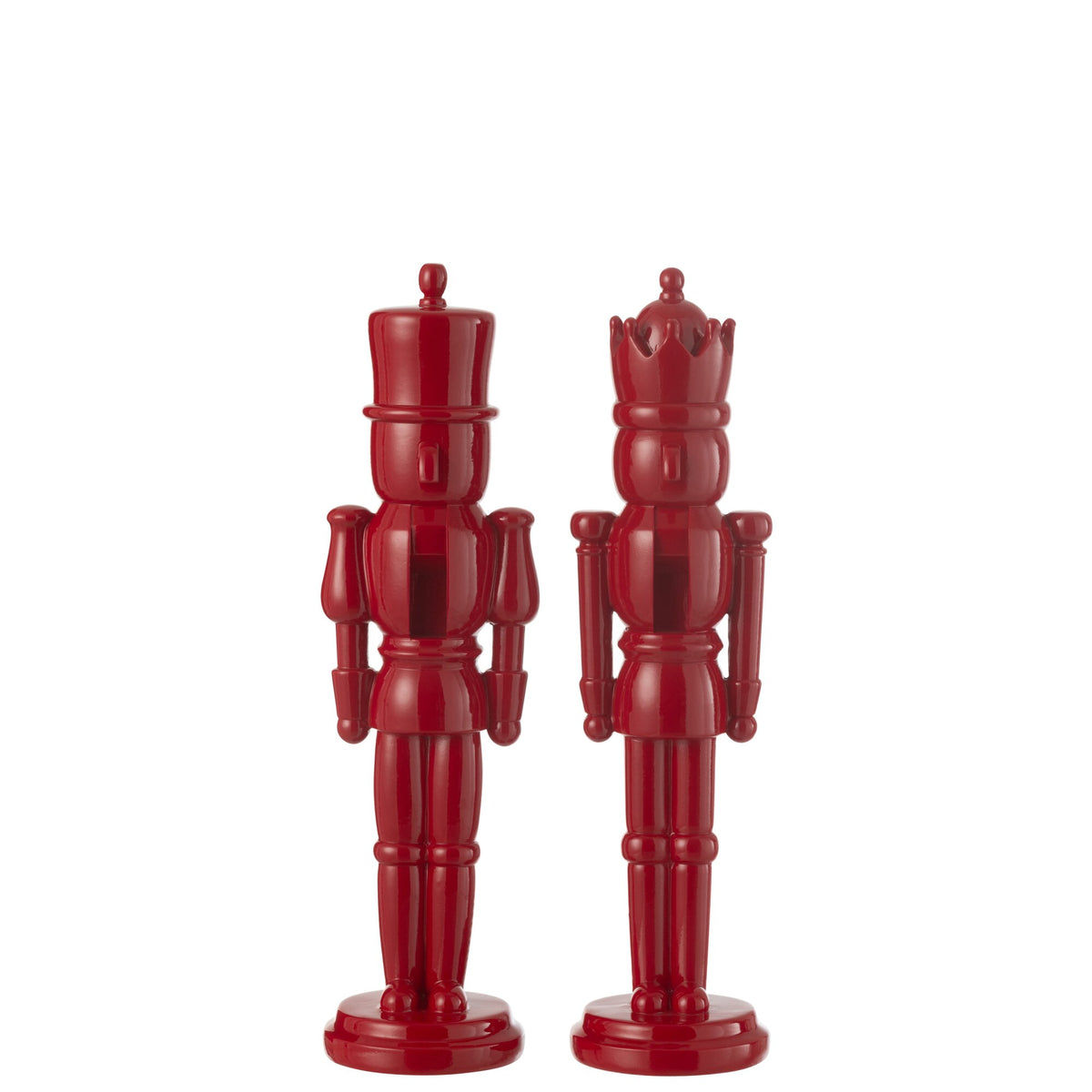 Set di 2 apriscatole in resina rosso lucido medio H39,5 cm j-line