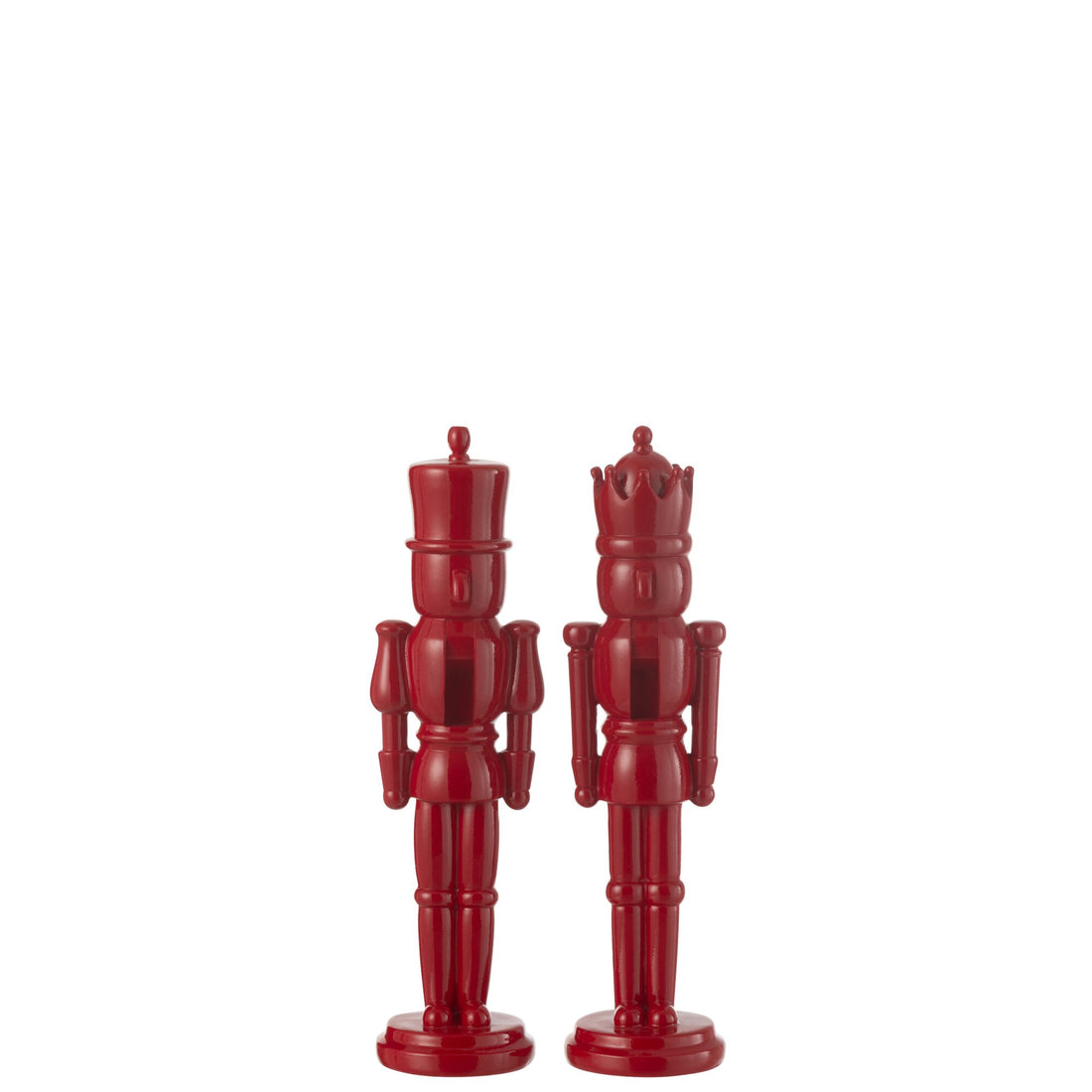Schiaccianoci in resina rosso lucido piccolo H31,5 J-Line