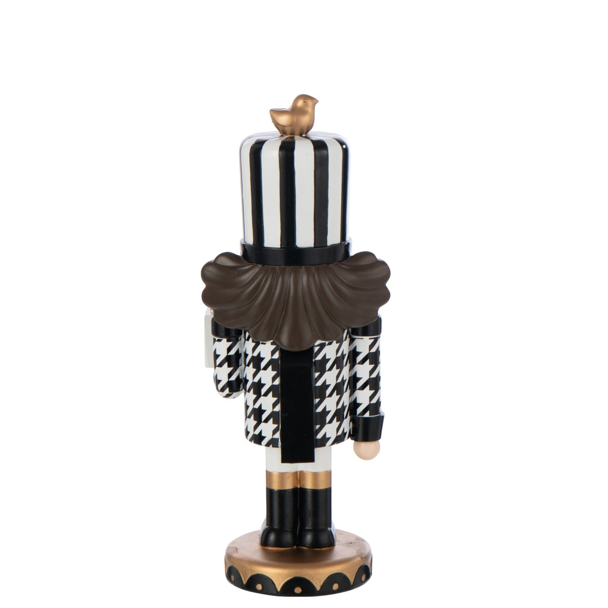 Nutcracker Pied-De-Poule Resin Multicolored Small - - J-Line - livinglovely.nl