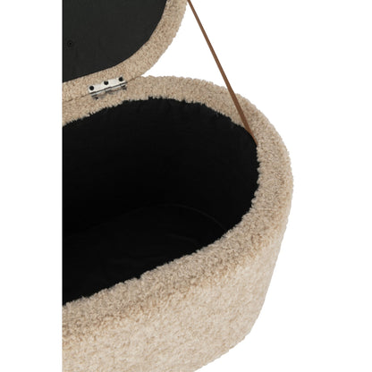 Pouf contenitore Teddy Beige J-Line