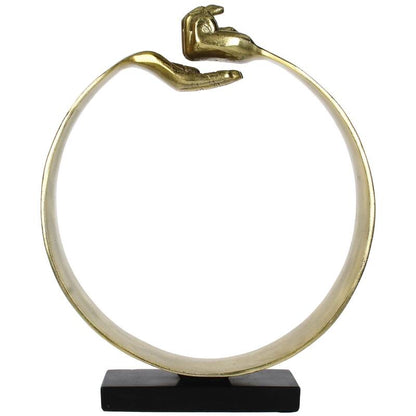 Ornament Handen Goud 34x8x43cm - Beeld - Living Lovely - livinglovely.nl