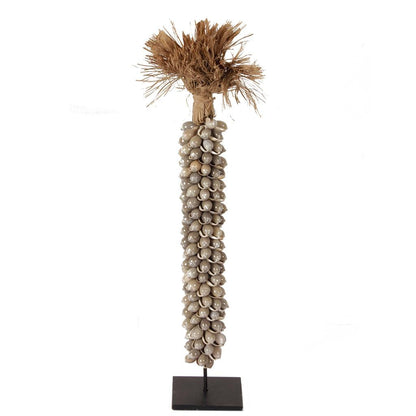 Ornament Indonesische Schelpentoren Intan Grey/Sand - Pole To Pole - Ornament - Pole To Pole - livinglovely.nl