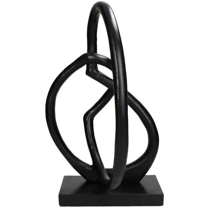 Ornament Zwart 25x15x41cm - Beeld - Living Lovely - livinglovely.nl