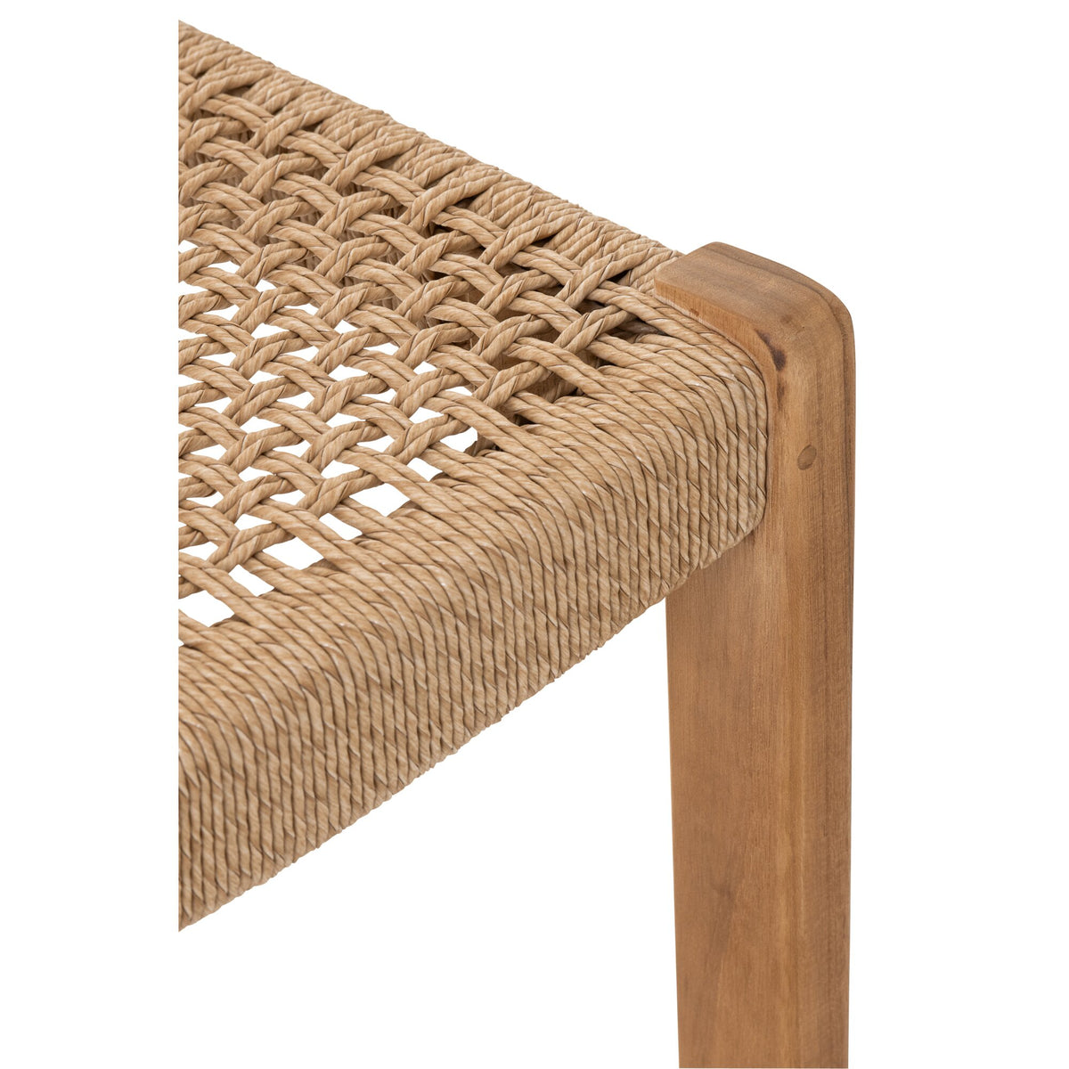 Sgabello da bar da esterno Taghazout in legno di teak naturale J-Line