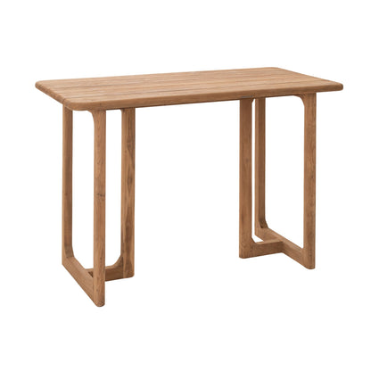 Tavolo da bar da esterno Cakra rettangolare in legno di teak naturale J-Line