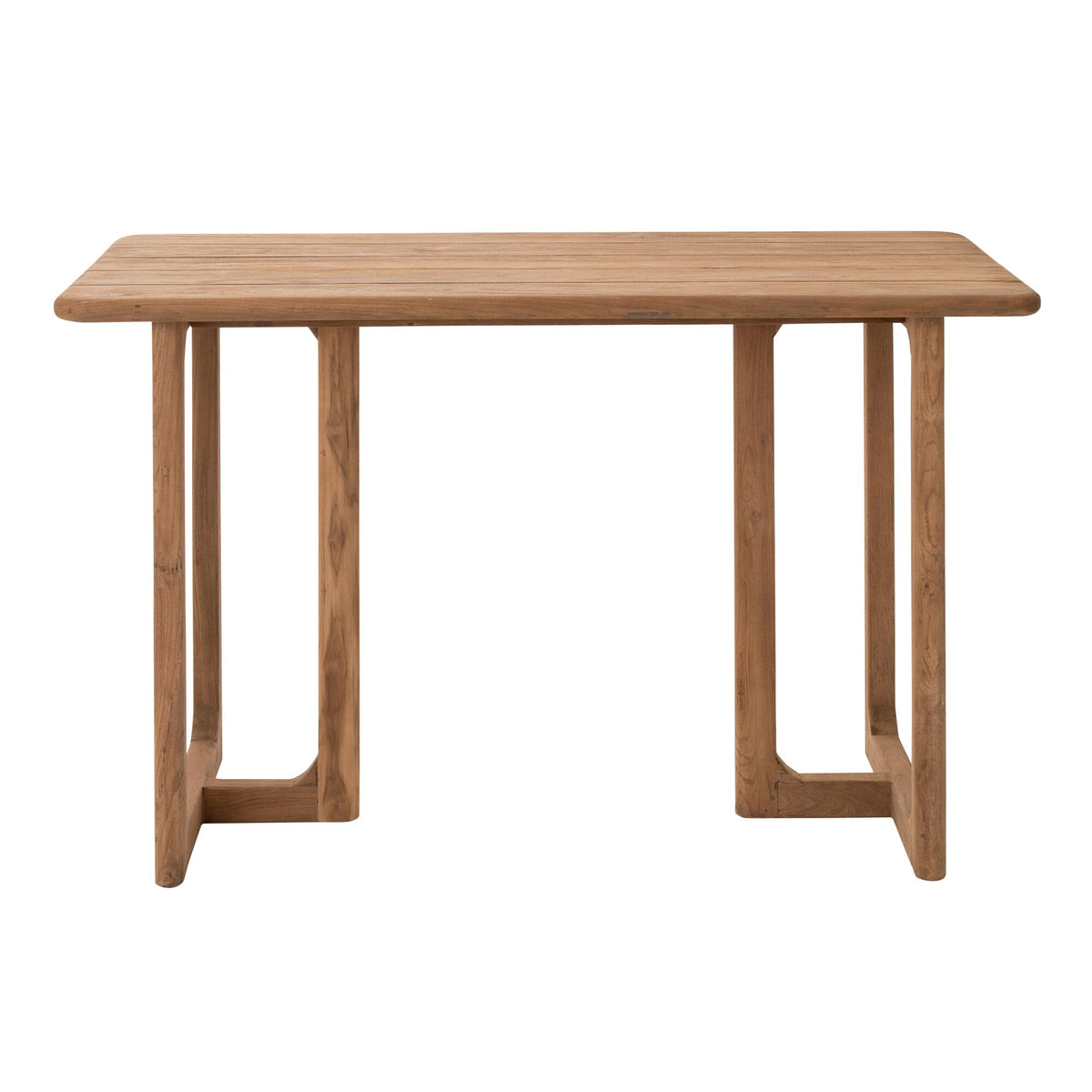 Tavolo da bar da esterno Cakra rettangolare in legno di teak naturale J-Line