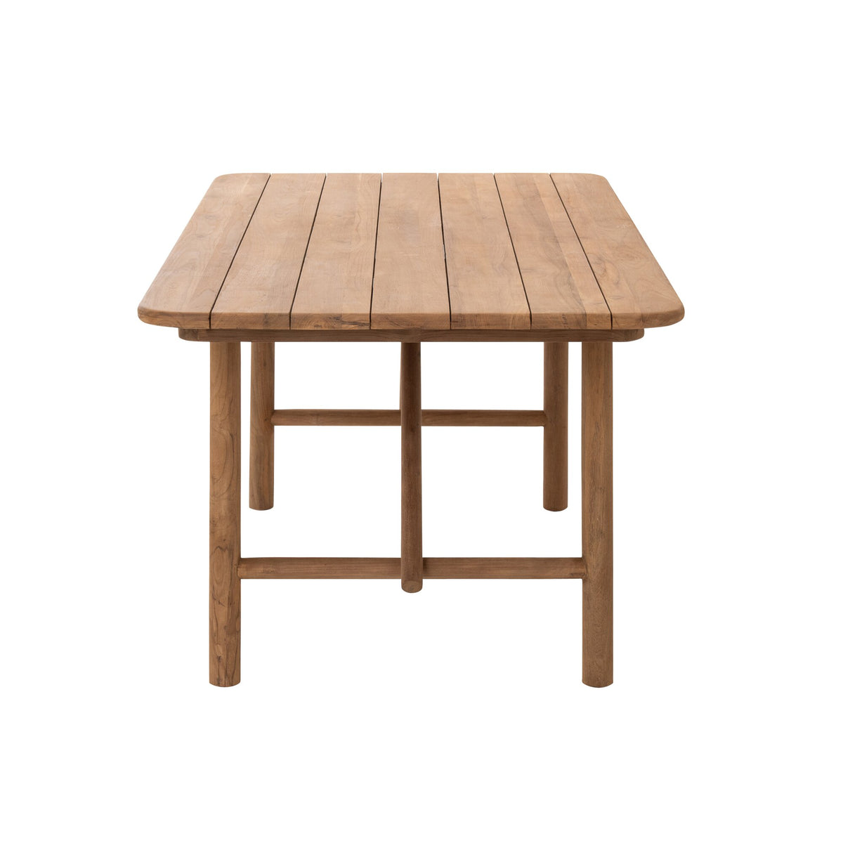 Tavolo da pranzo outdoor Palo rettangolare in legno riciclato naturale J-Line