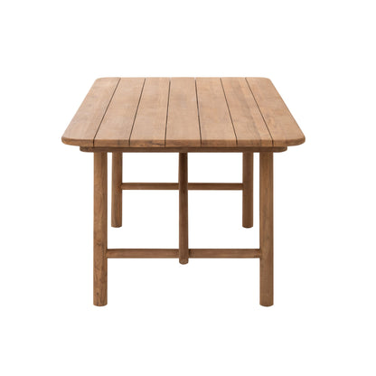 Tavolo da pranzo outdoor Palo rettangolare in legno riciclato naturale J-Line